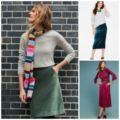 cashmere and wit fall skirts