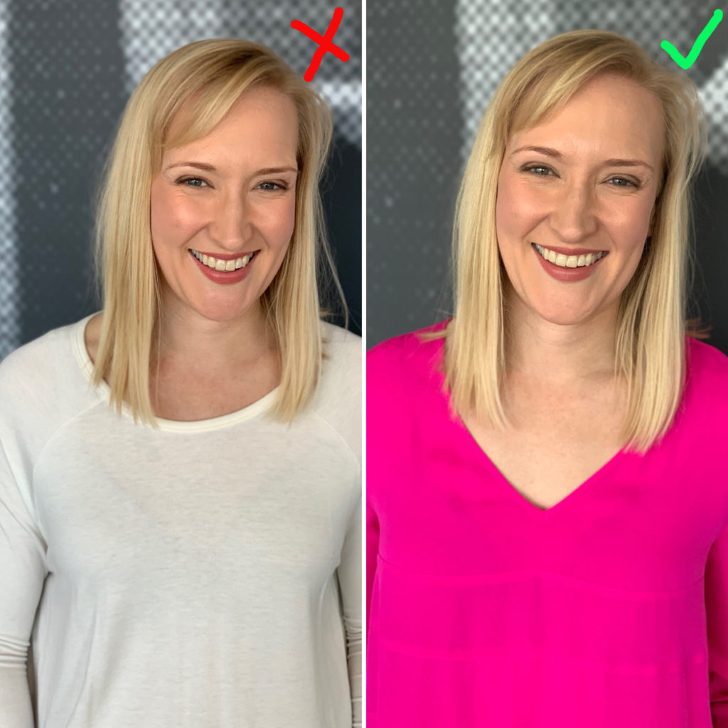 Personal Stylist Tip What NOT to wear for professional headshots