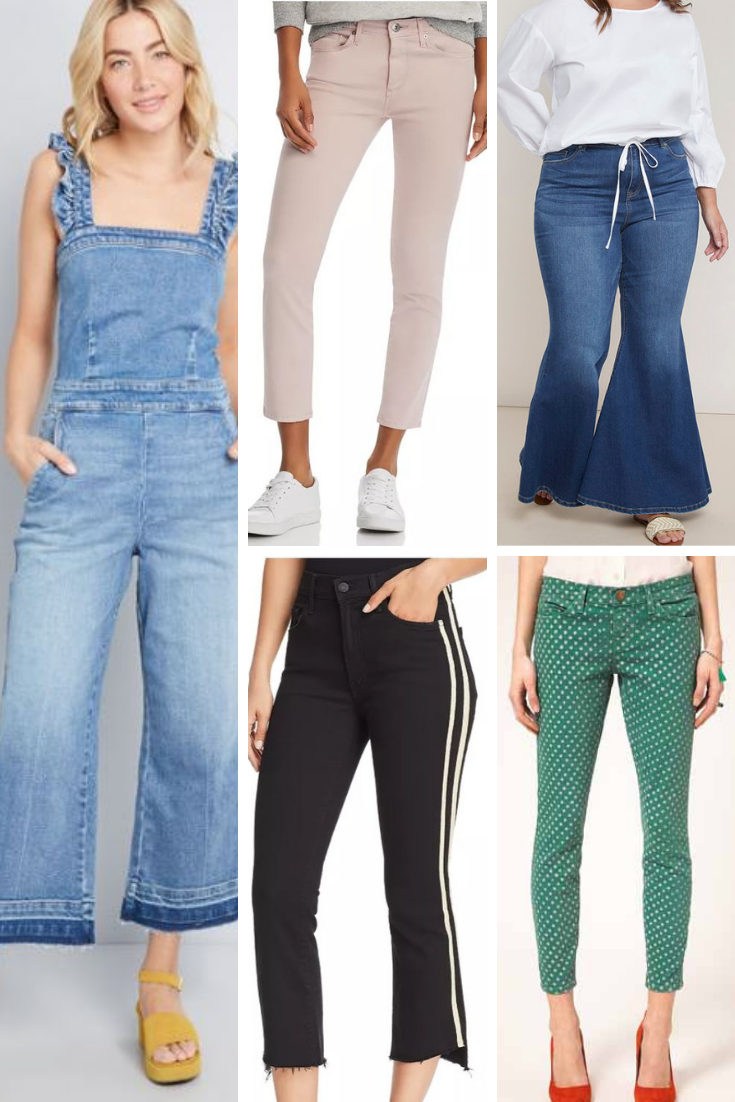 Spring Essentials, statement denim, statement jeans