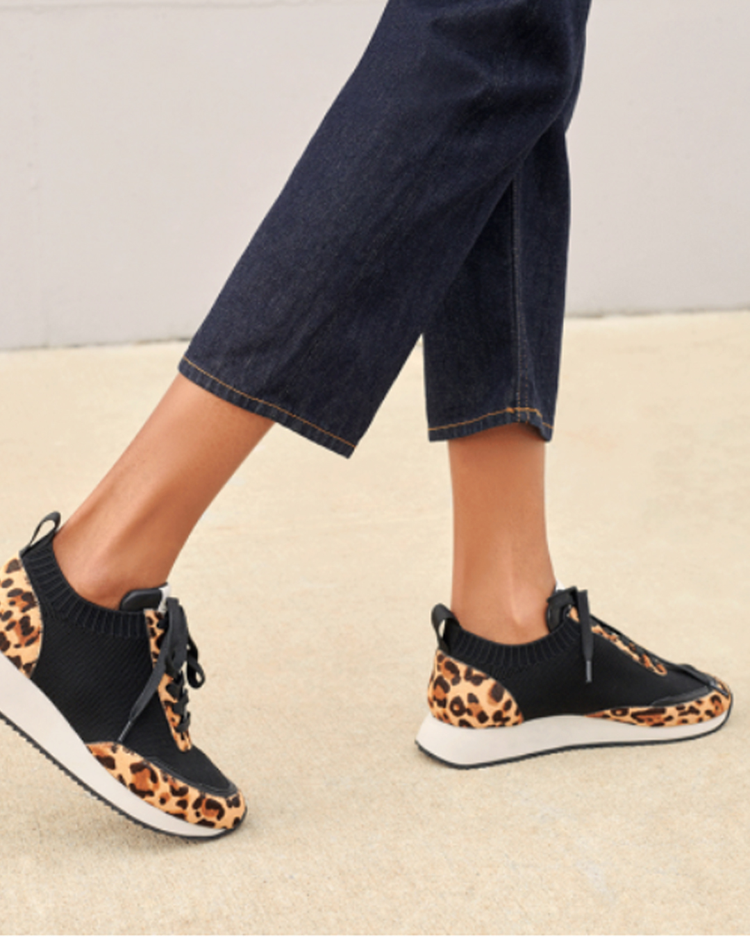 Loeffler Randall Leopard Print Sneakers