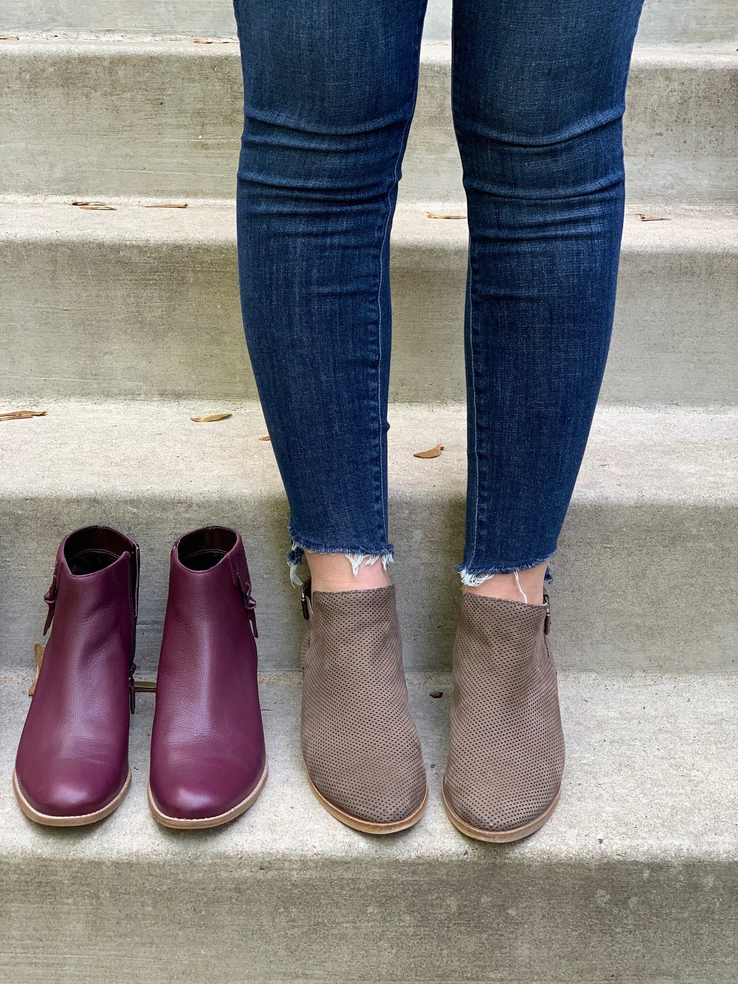 perfectly matched jeans with booties