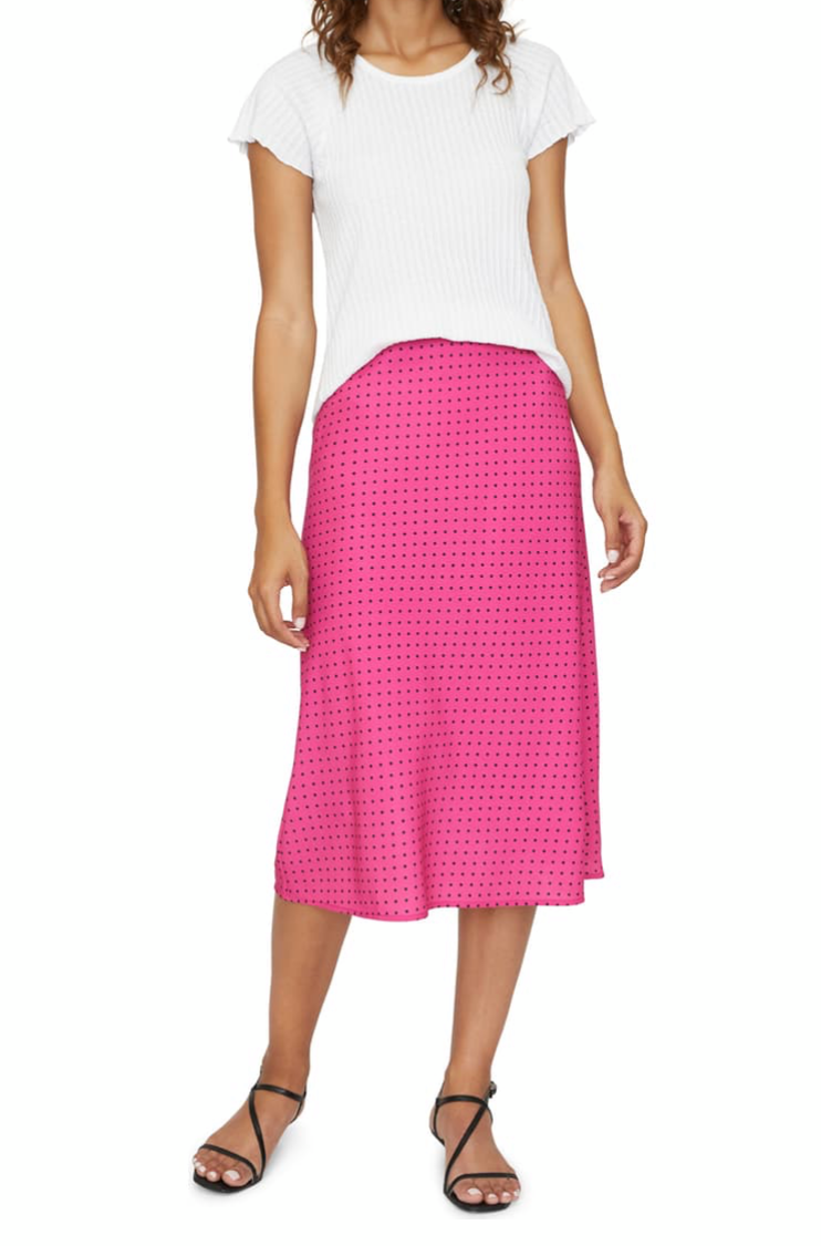 sanctuary pink dot skirt